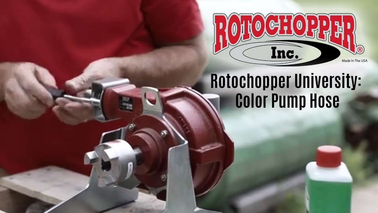 Rotochopper University: How to Change the Hose on Your Rotochopper Color Pump
