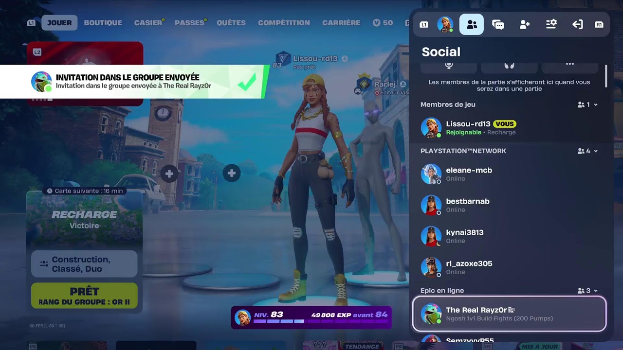 Live je monte en classés