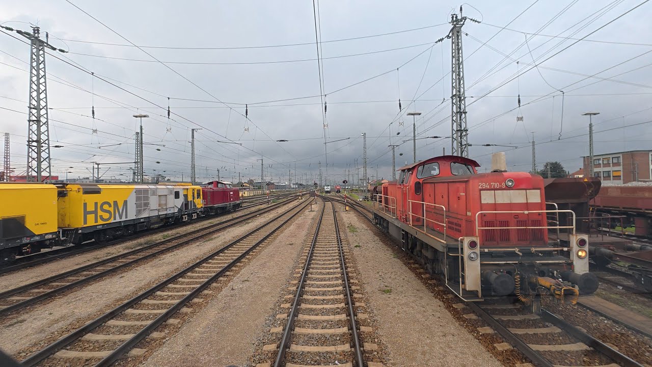 Vohburg Werkbahnhof - Ingolstadt Hbf | Cab ride Germany | F&uuml;hrerstandsmitfahrt mit BR 185 [09.2025]