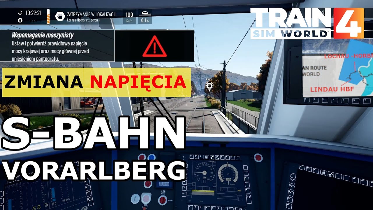 Train Sim World 4. Zmiana napięcia na trasie S-Bahn Vorarlberg. Vectron