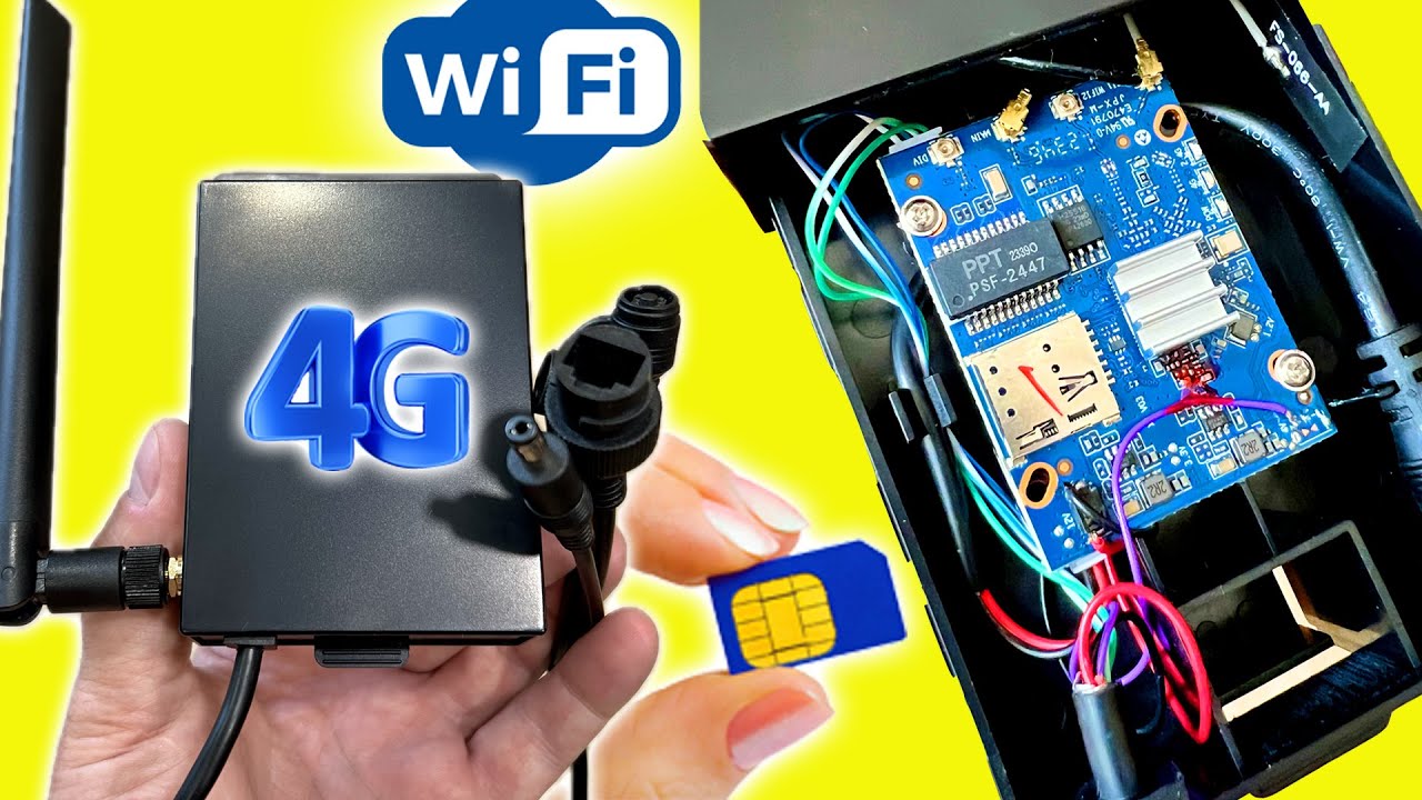 4G роутер с подключением камер видеонаблюения по WIFI и по кабелю!