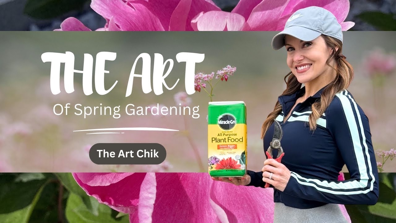 Весенняя уборка клумб и подкормка удобрениями - Автор: Художница Андреа Кирк | The Art Chik