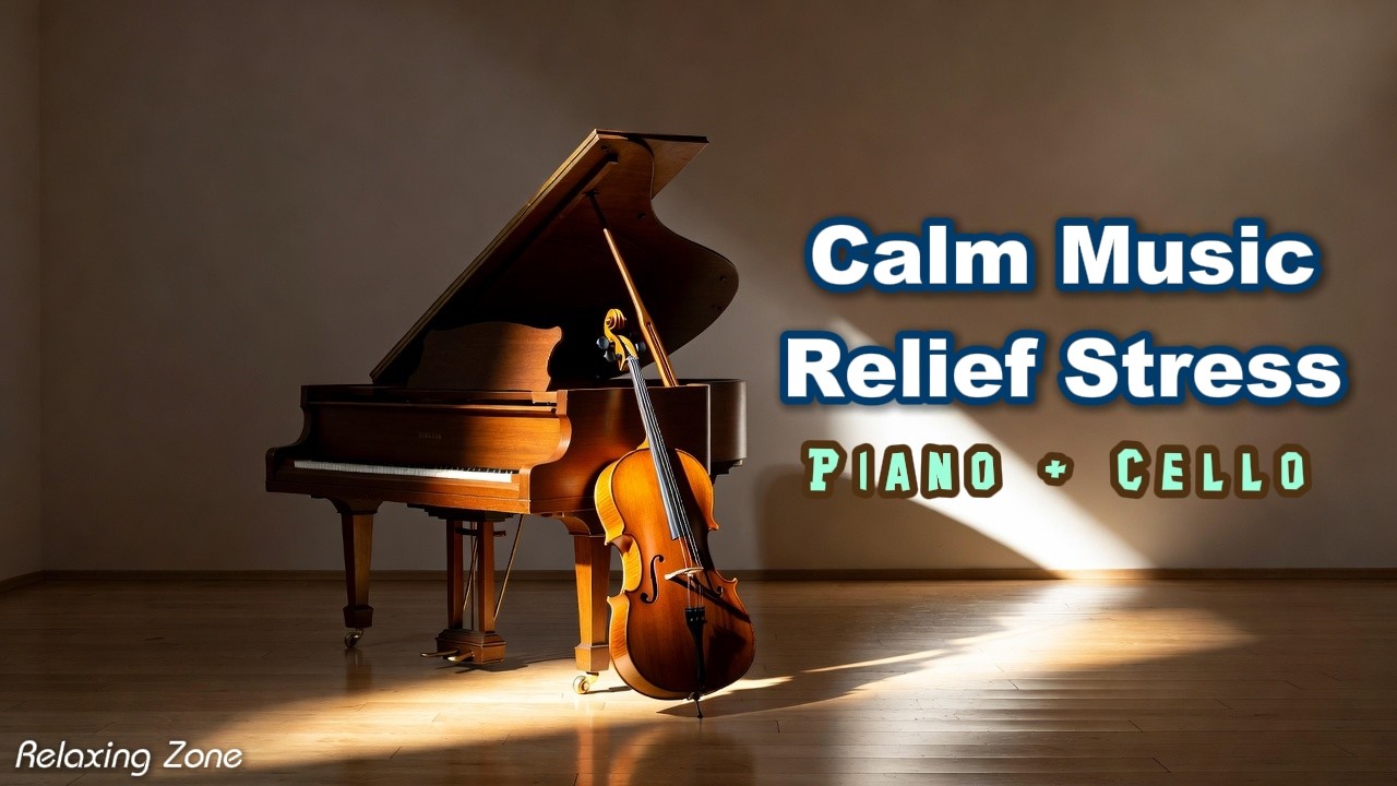 Soothing Piano and Cello Music to Relieve Stress and Anxiety | Gentle Piano Cello Music