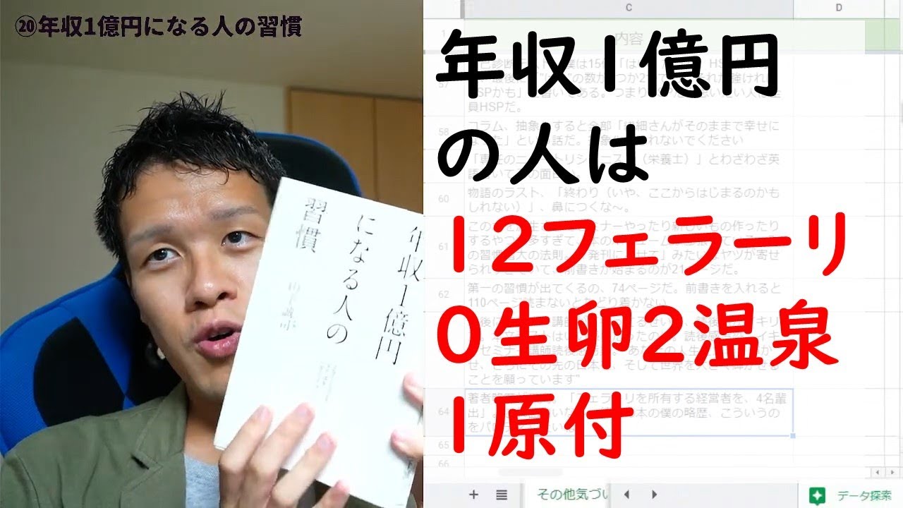 【ビジネス書100冊】021-1_年収1億円になる人の習慣（著：山下 誠司）