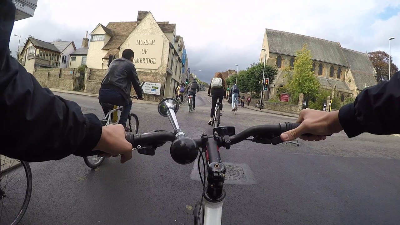 The Grafton Centre to Girton College with British rain!