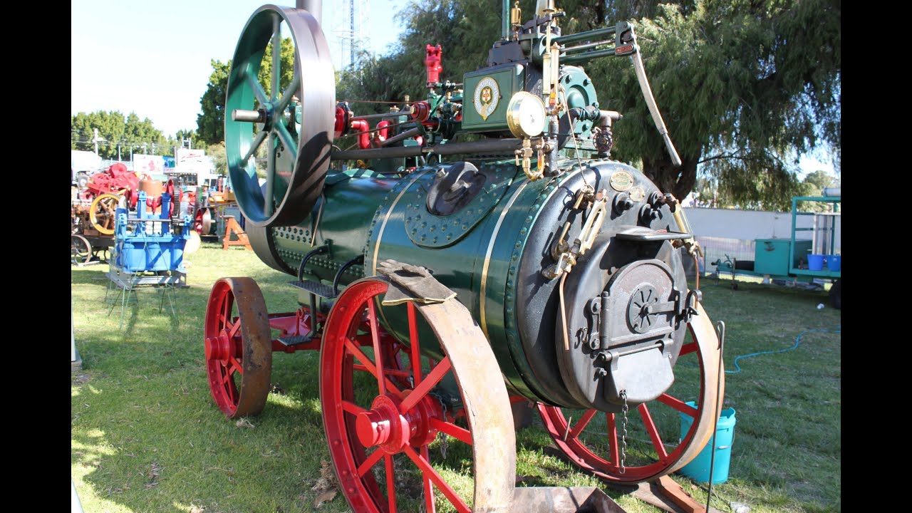 Ruston Proctor Portable No 28492 steam engine running  Classicmachinery.com.au