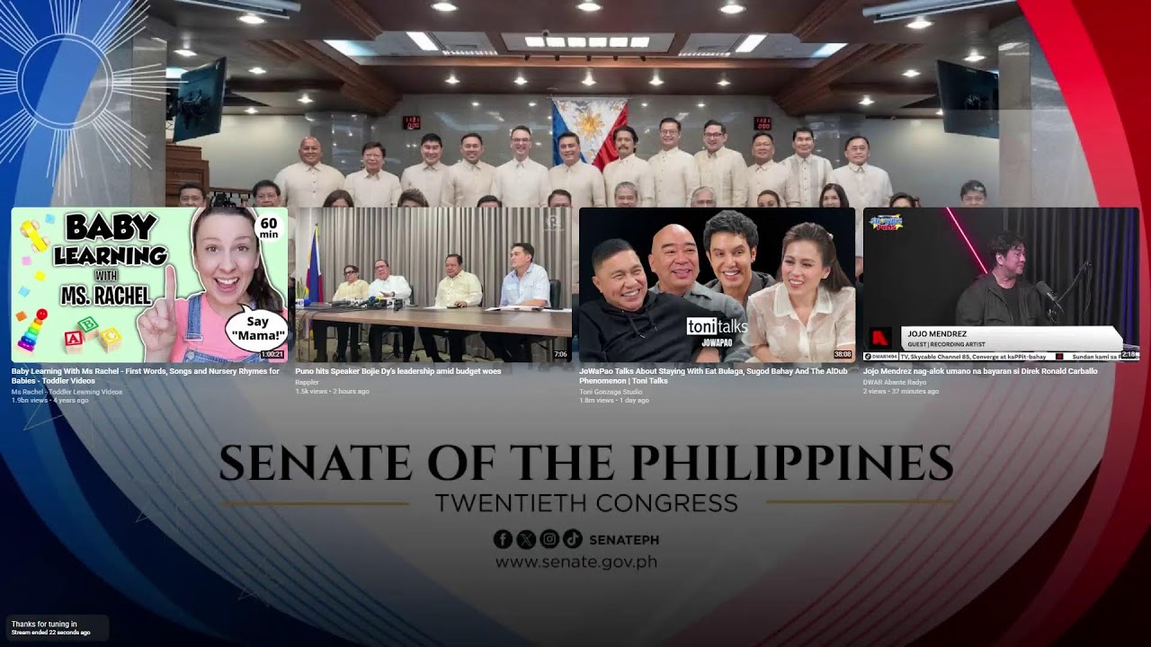 LIVE: Senado nagsasagawa ng plenary session ngayong Lunes, Marso 16