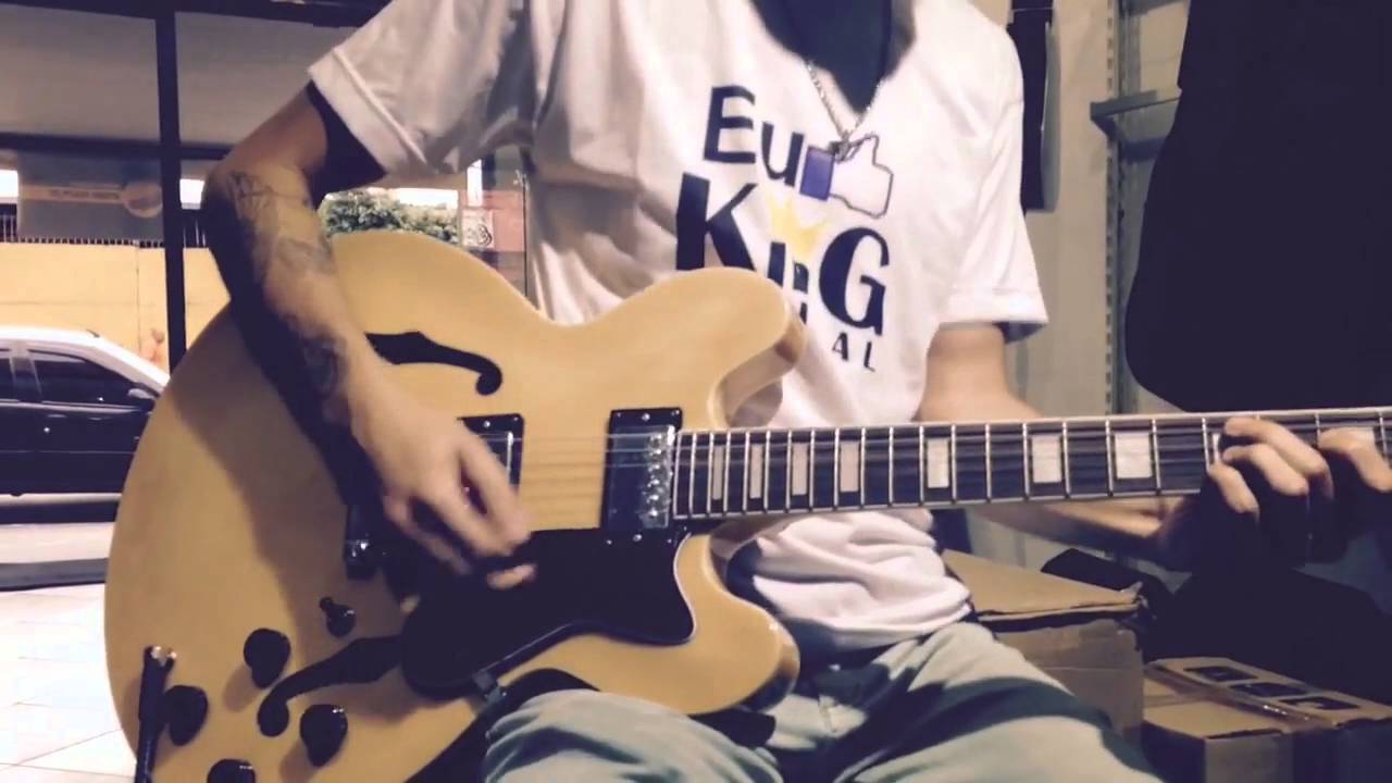 Guitarra El&eacute;trica Semi Ac&uacute;stica Clark - CSA 400 Review Tutorial