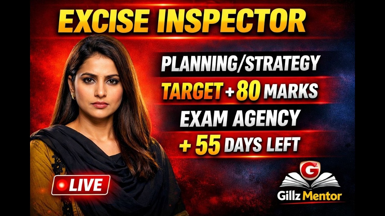 Psssb Excise Inspector Strategy |  Excise Inspector Exam Agency | Gillz Mentor