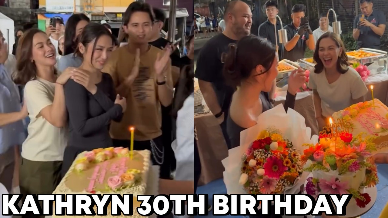 Kathryn Bernado 30th Birthday♥️Napa-IYAK sa Surprise ni Maja Salvador at James Reid sa Set!