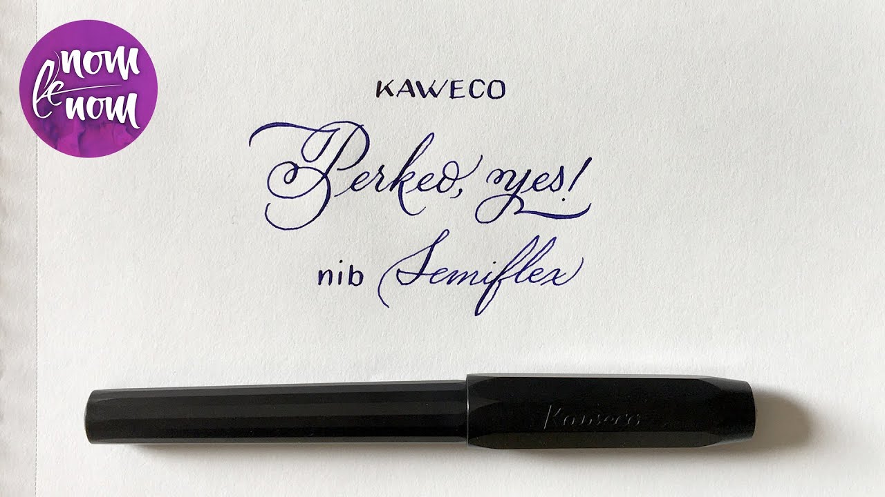 Kaweco Perkeo All Black. Prueba de caligrafía con estilográfica #01