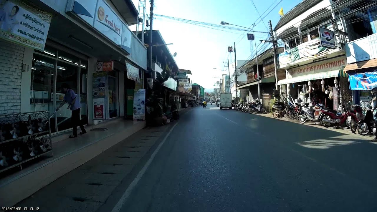 The Burmese influenced town of Mae Sariang, Thailand