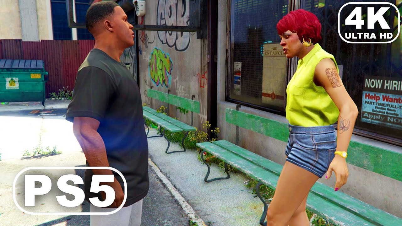 Grand Theft Auto 5 - Franklin Tow Truck Mission with Tonya (4K 60FPS GTA V PS5)
