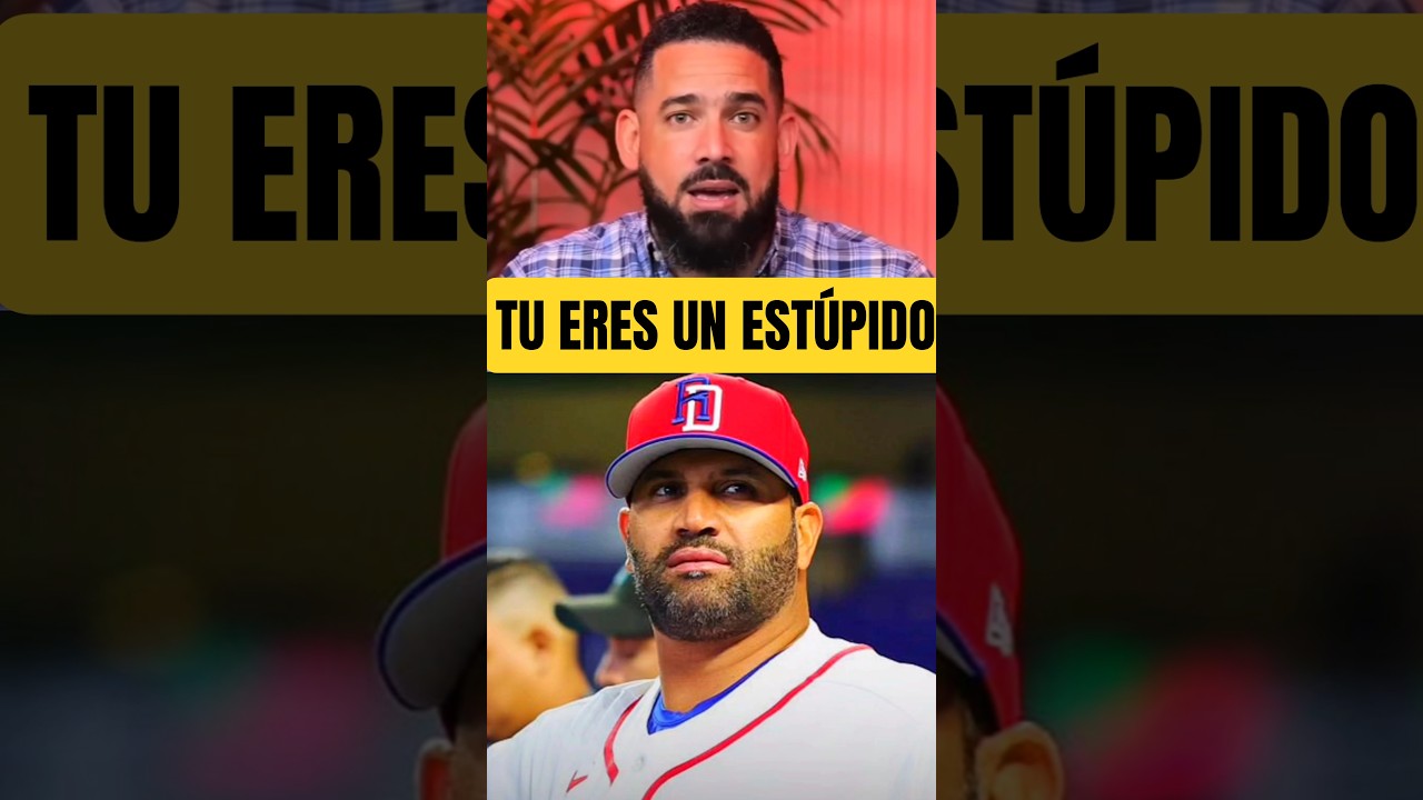 Manuel Reyes LE DICE DE TODO a Albert Pujols 🥵🔥 #clasicomundial #viral #usa #dominicanrepublic