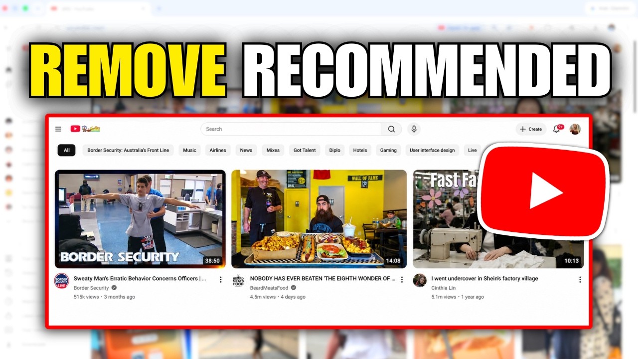 How To Remove Recommended Videos From YouTube