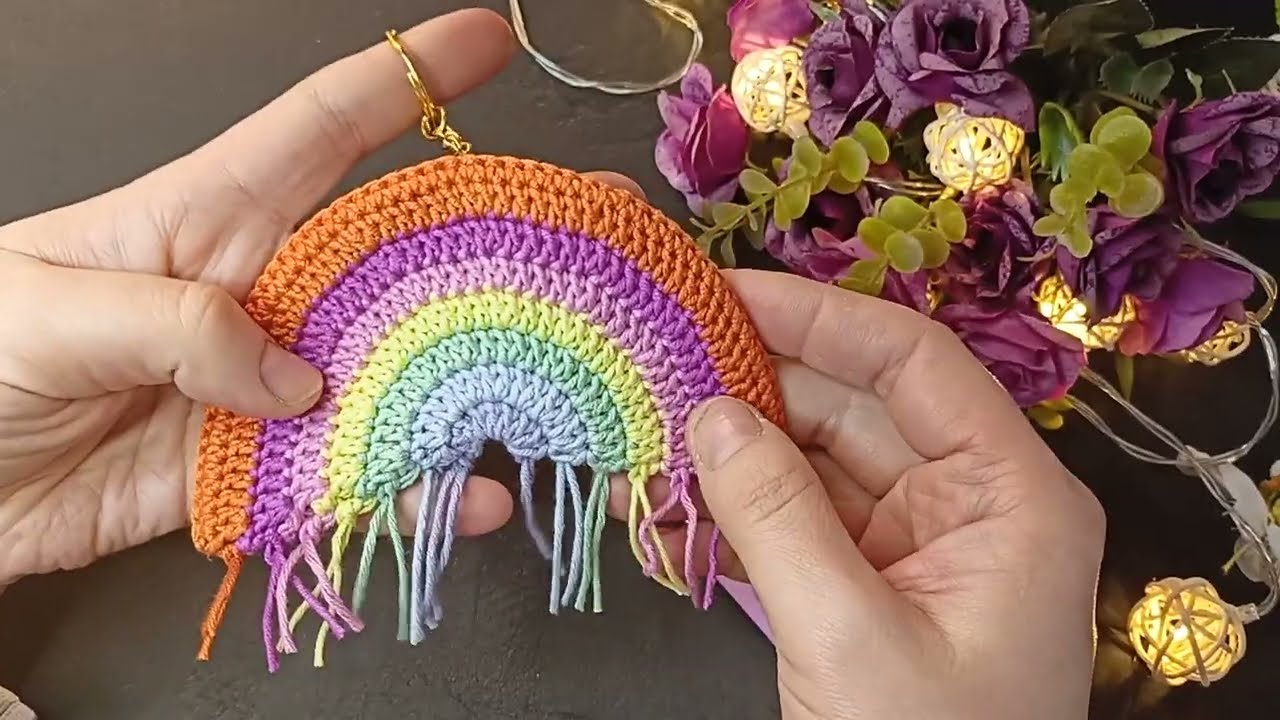 gökkuşağı anahtarlık yapımı  🌈 rainbow