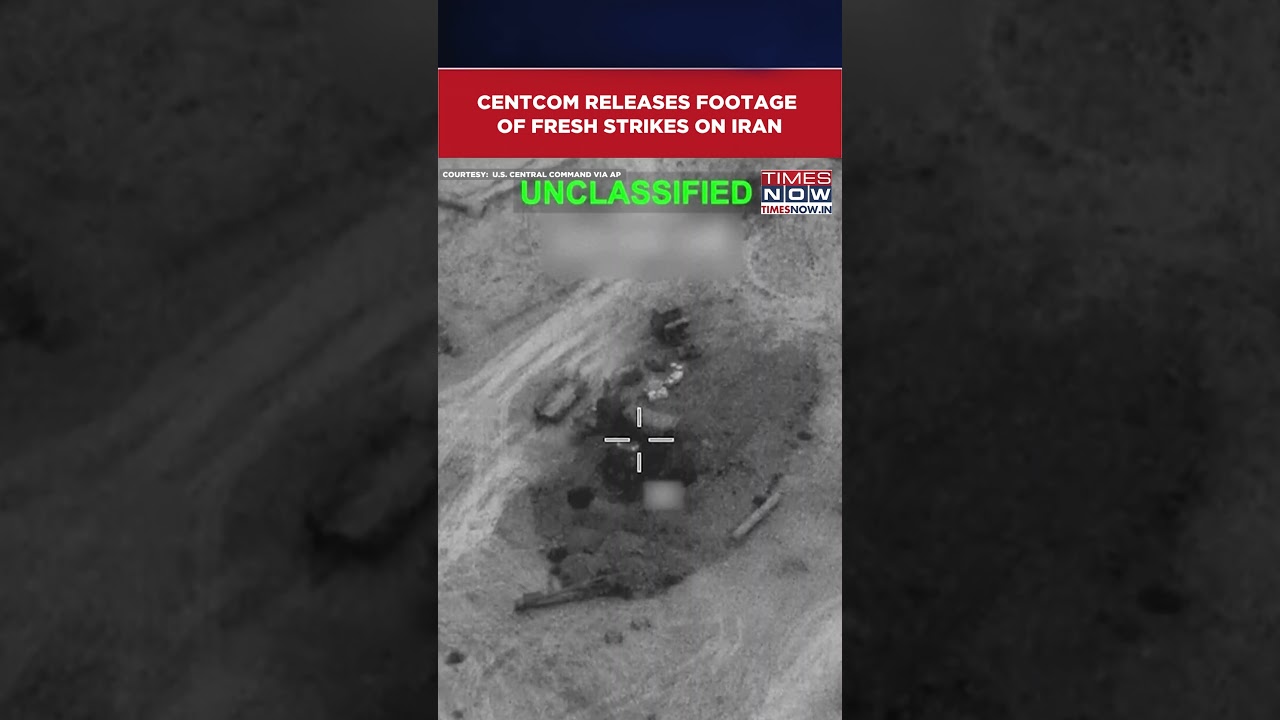 US CENTCOM Shares Dramatic Footage Of Latest Iran Strike Operations | US-Iran War #shorts