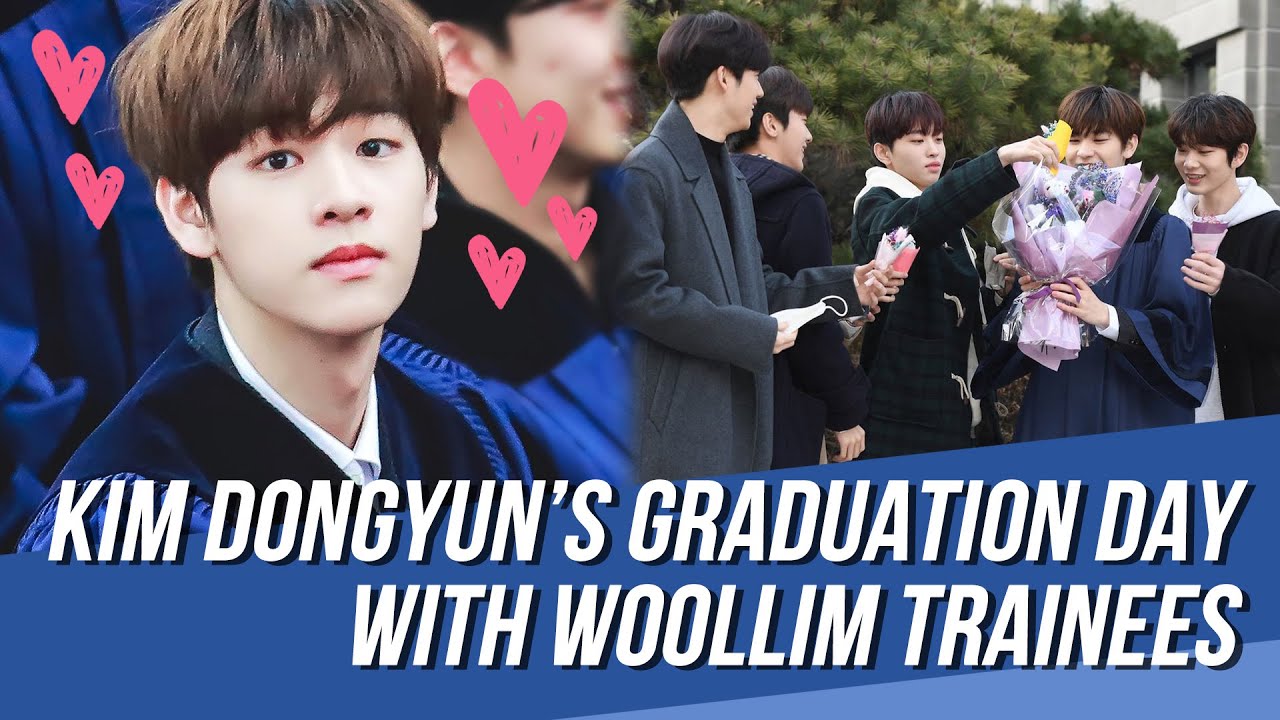 Woollim Trainees Showed Support to Kim Dongyun on His Graduation Day