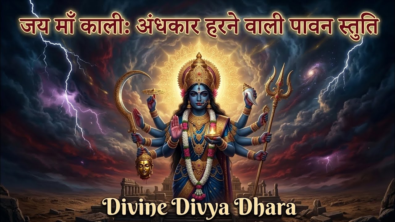 जय माँ काली: अंधकार हरने वाली पावन स्तुति | Powerful Kali Mantra & Bhajan 2026 | Divine Divya Dhara
