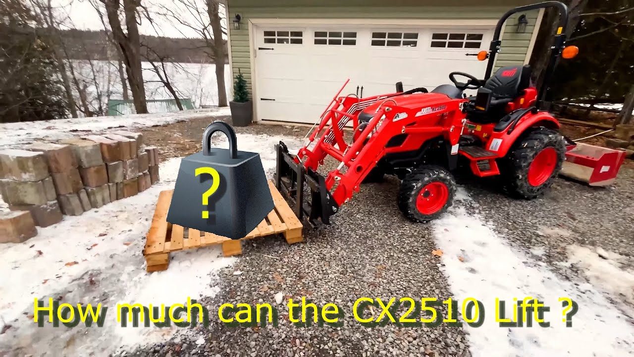 Максимальная грузоподъемность стандартного Kioti CX2510