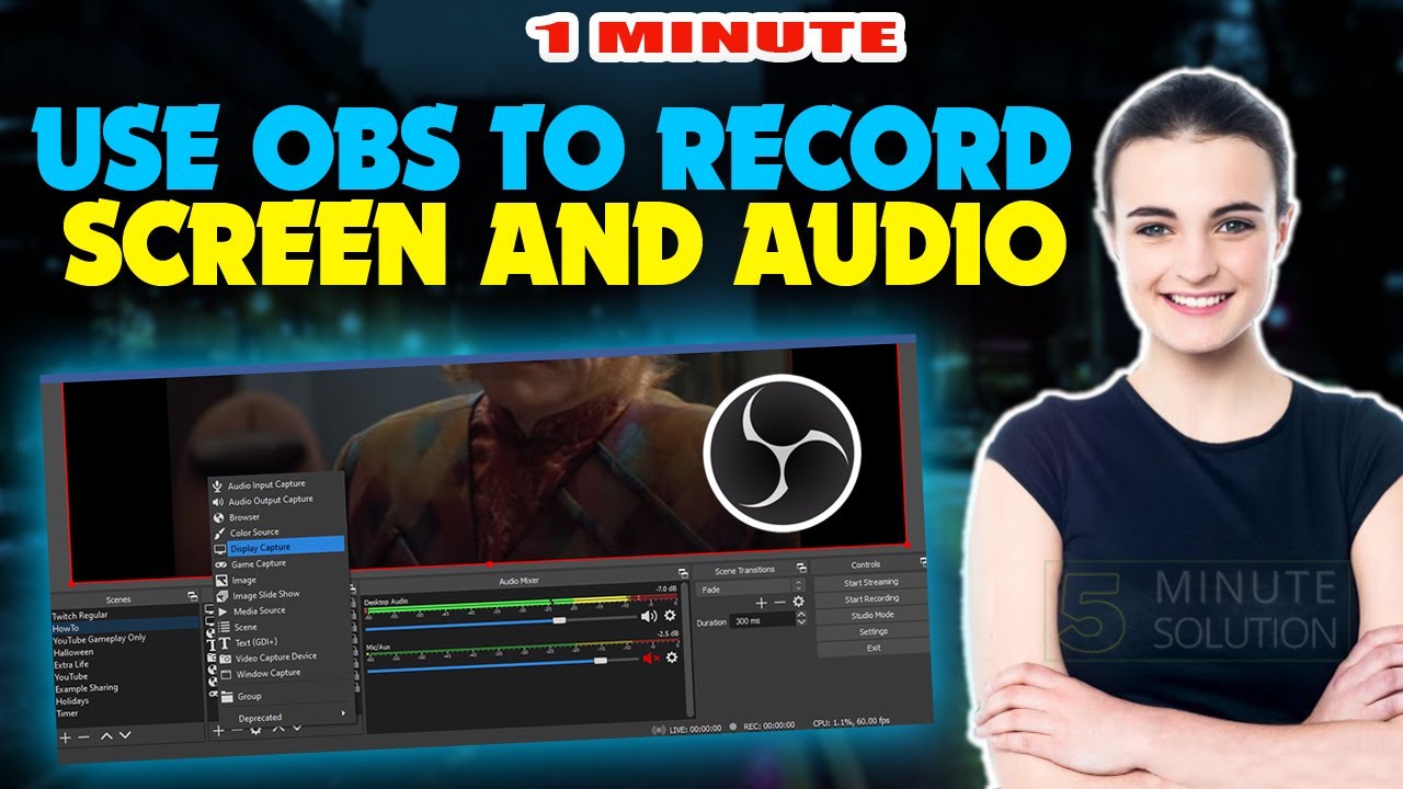 How to use obs to record screen and audio 2025 (Quick & Easy)