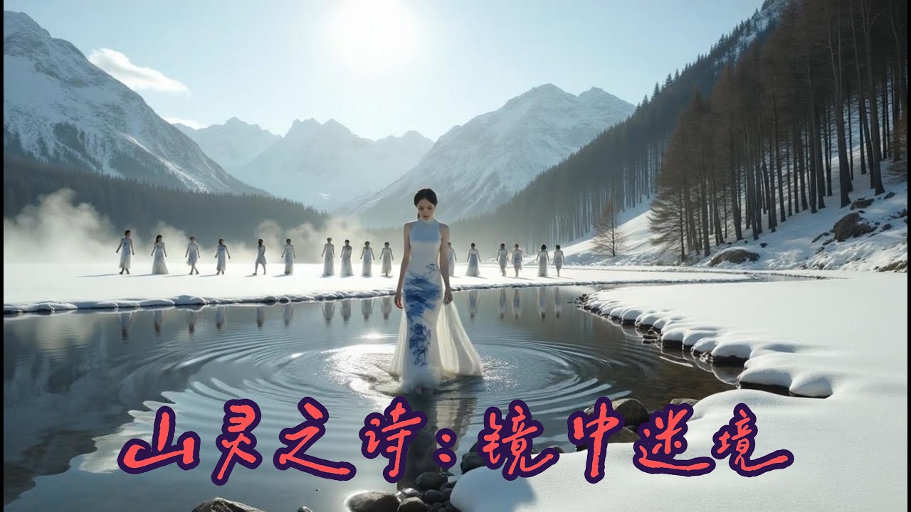 山灵之诗：镜中迷境,AI艺术震撼｜无缝多重曝光史诗：山灵之诗| Midjourney/SD电影感创意摄影