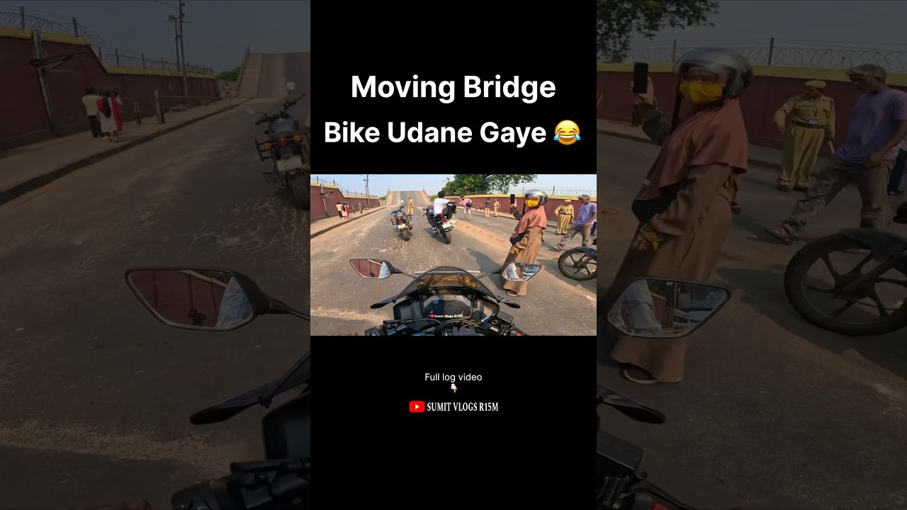 Moving Bridge se bike Udaya 😂 #shots #motovlog #ytshorts #youtube #trindingshorts