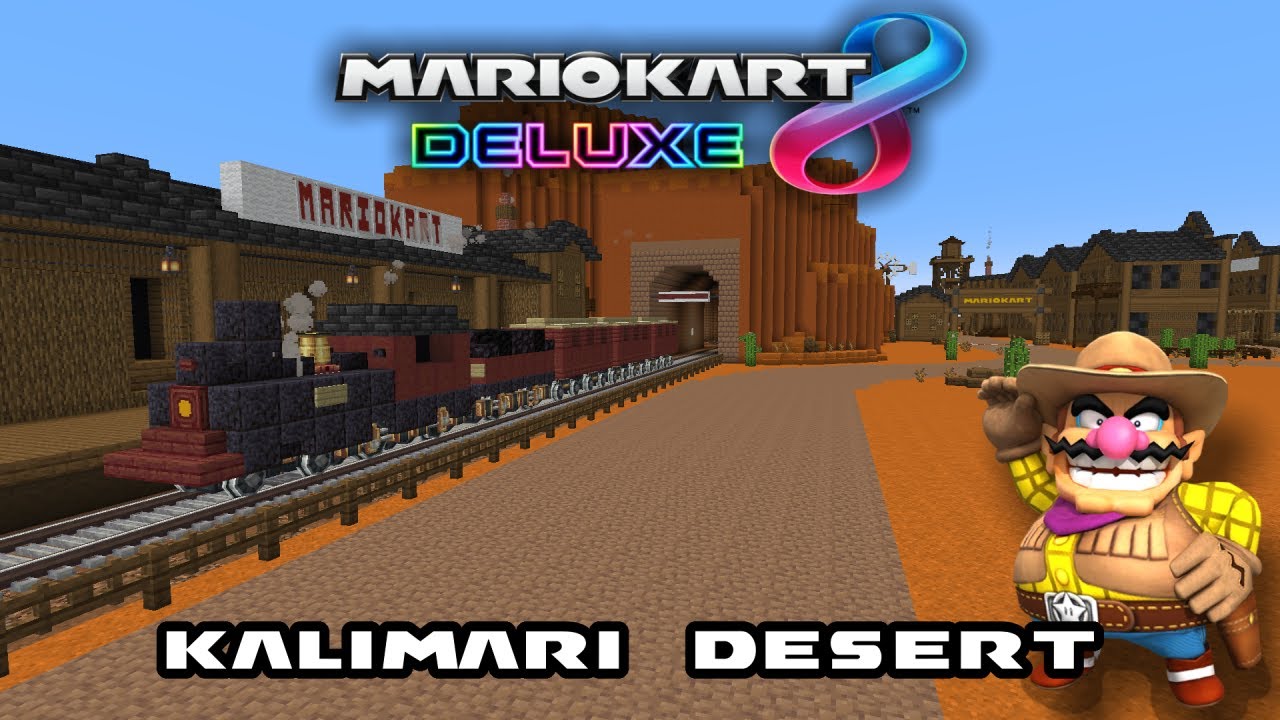 N64 Kalimari Desert REMADE in Minecraft! (Mario Kart 8 Deluxe)