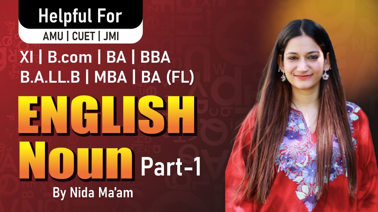 English | Noun Part-1 | CUET | AMU B.com | BA | BALLB | MBA Entrance | 2026-27  | #amuentrance #amu