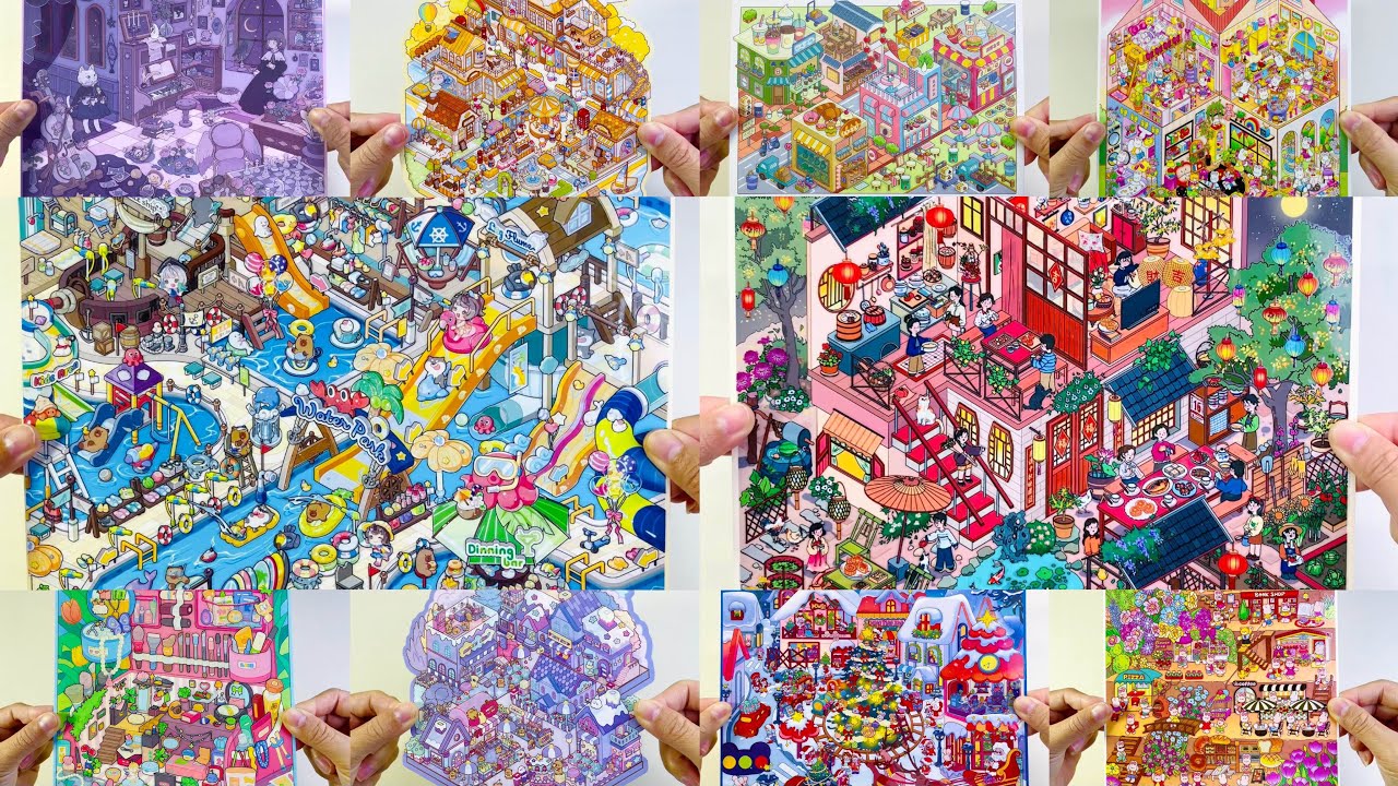 [ASMR]DIY Scene Sticker Collection | 22 Different Styles