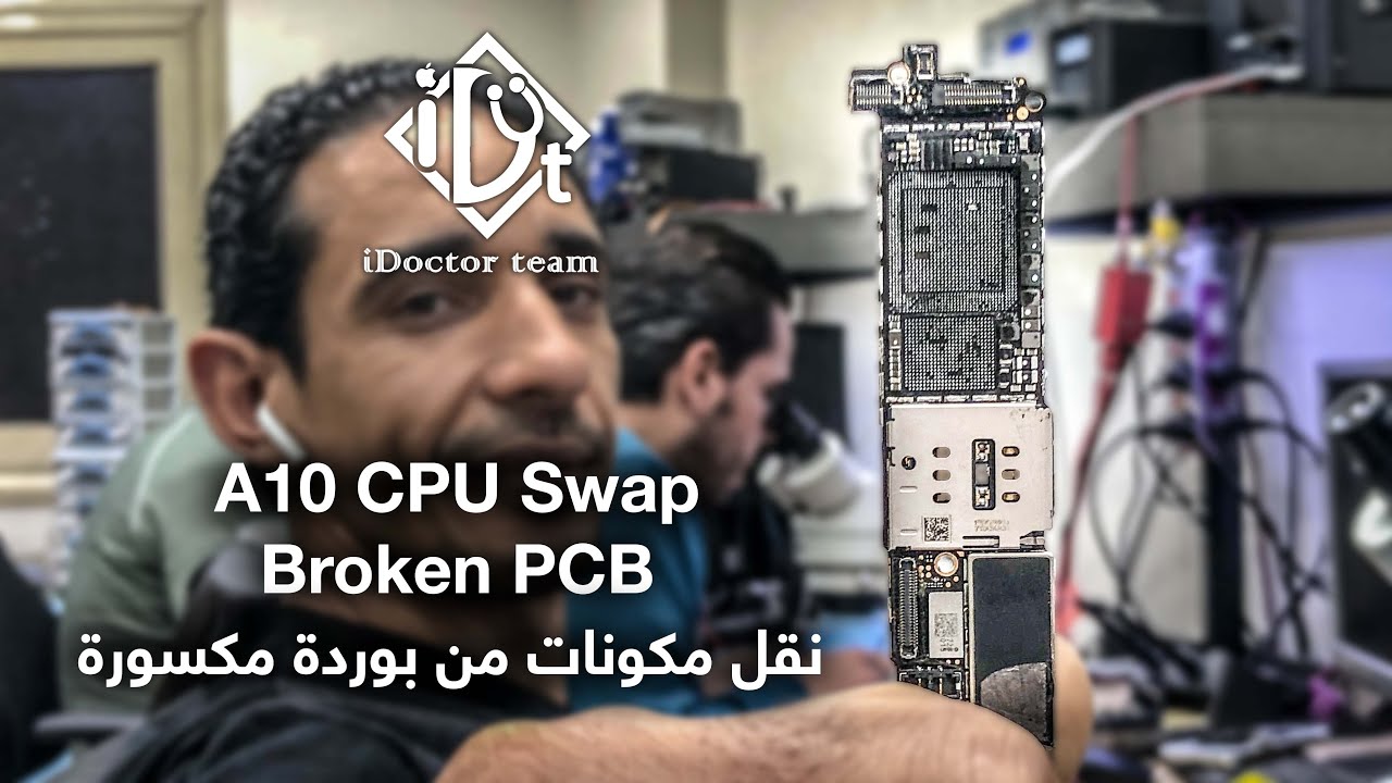 A10 iPhone 7 Swap with Data Recovery - نقل مكونات بوردة مكسورة ايفون 7