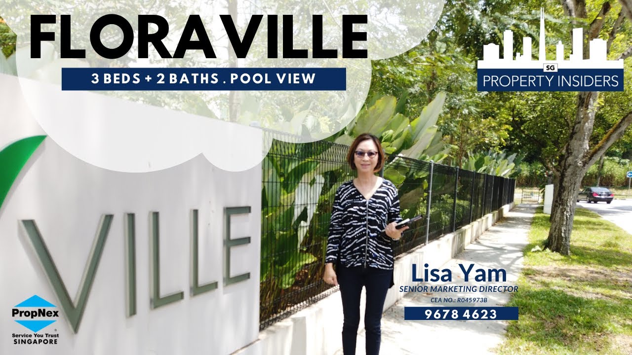 SOLD: Floraville: 3 Bedroom 2 Bathroom, 797 sqft, Freehold at Leasehold Price Condo in District 28.