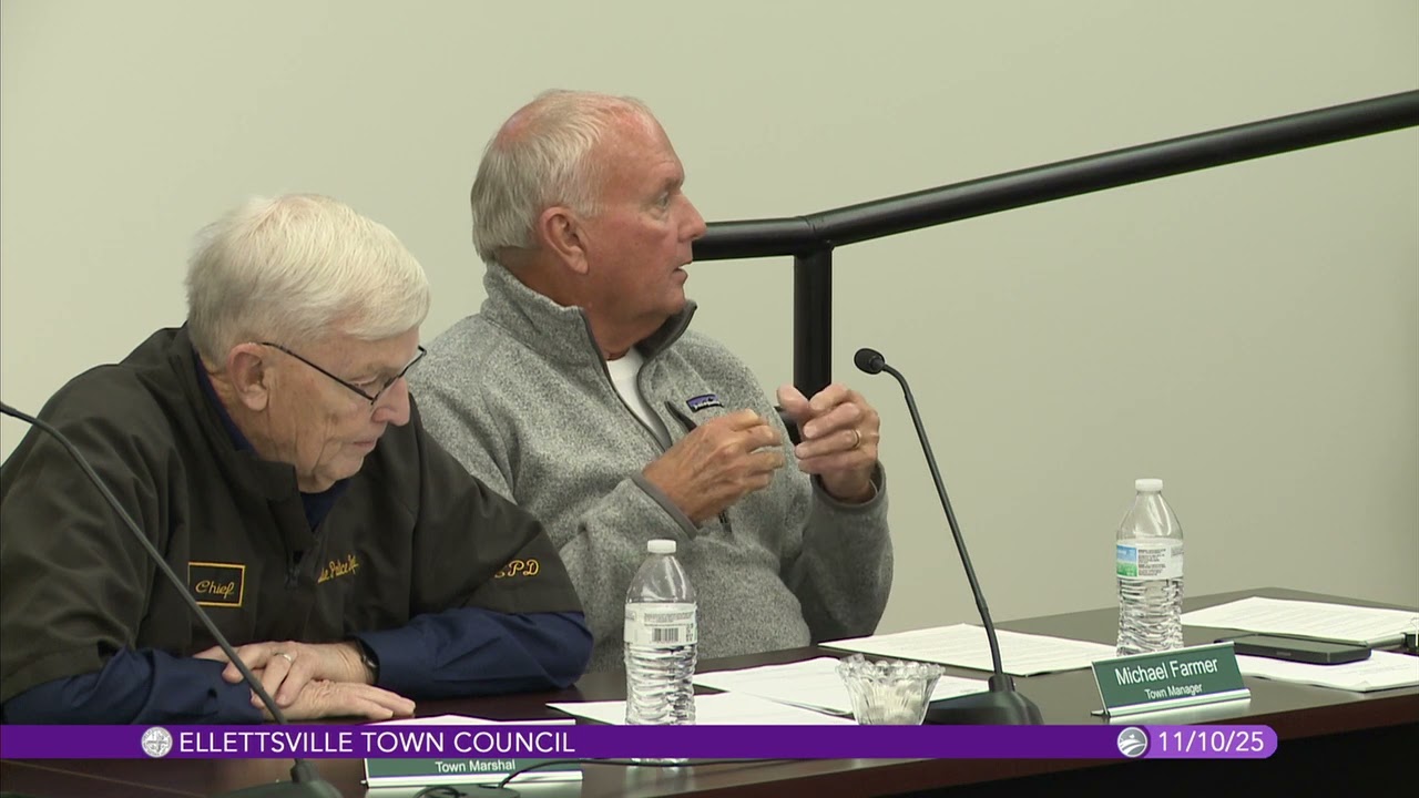 Ellettsville Town Council, November 10, 2025