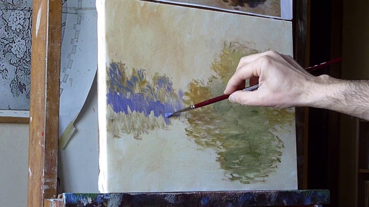 Gianfranco De Meo, paint like Claude Monet. Oil painting demonstration (1)
