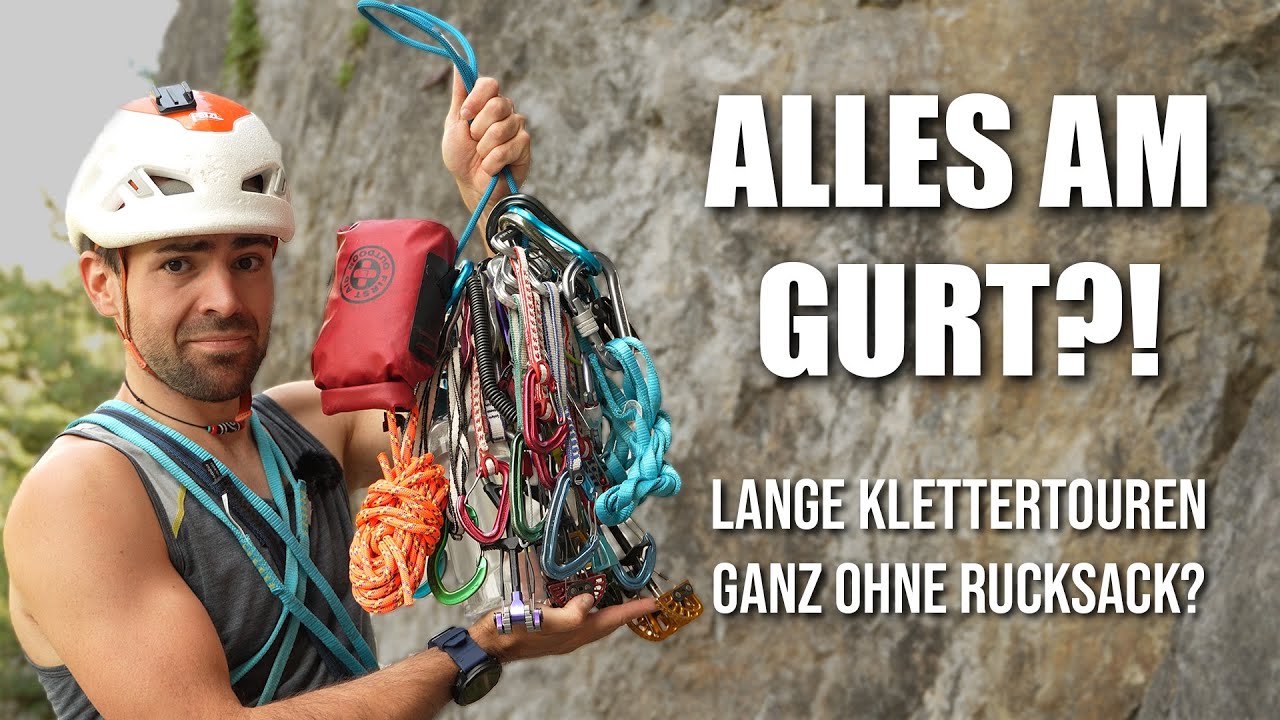 Warum ich in langen Klettertouren (meist) keinen Rucksack mehr dabeihabe?