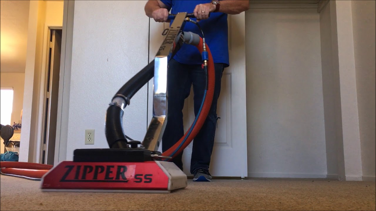 Cleaning Carpet with a Zipper SS