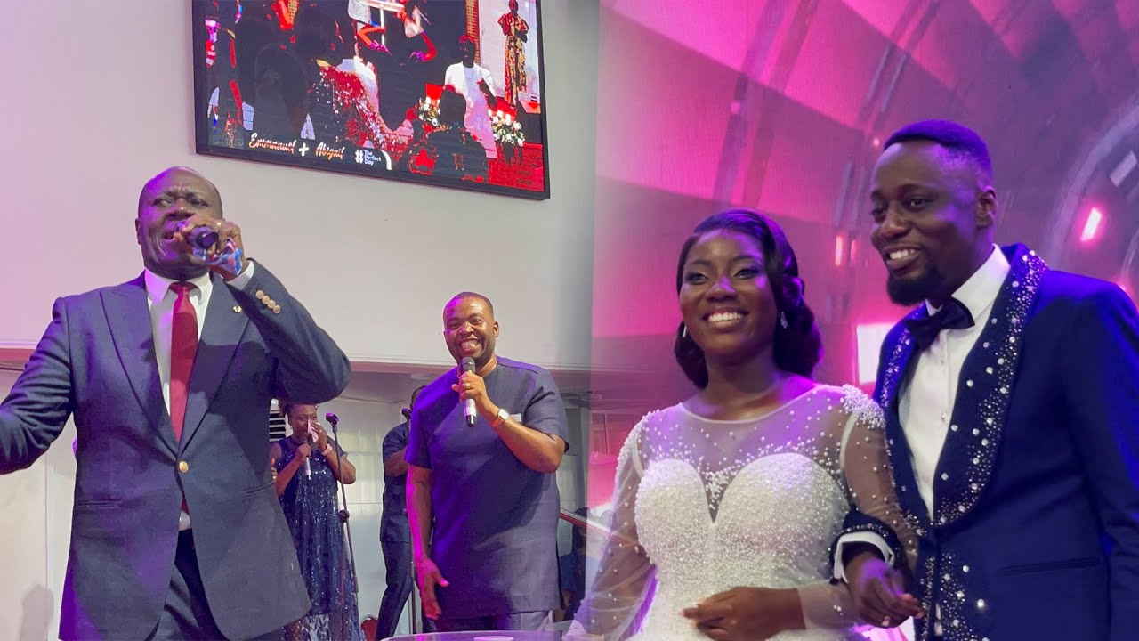 Elder Mireku & Patrick Amoako delivered a powerful Pente praise session at Eld Emma Arthur’s wedding