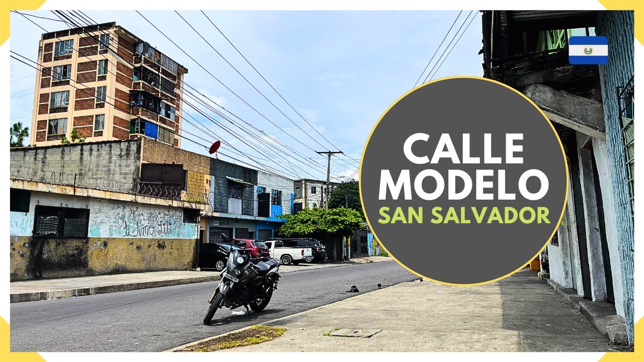 CALLE MODELO en el CENTRO DE SAN SALVADOR - Antiguo ZOOLOGICO NACIONAL - EL SALVADOR 2024