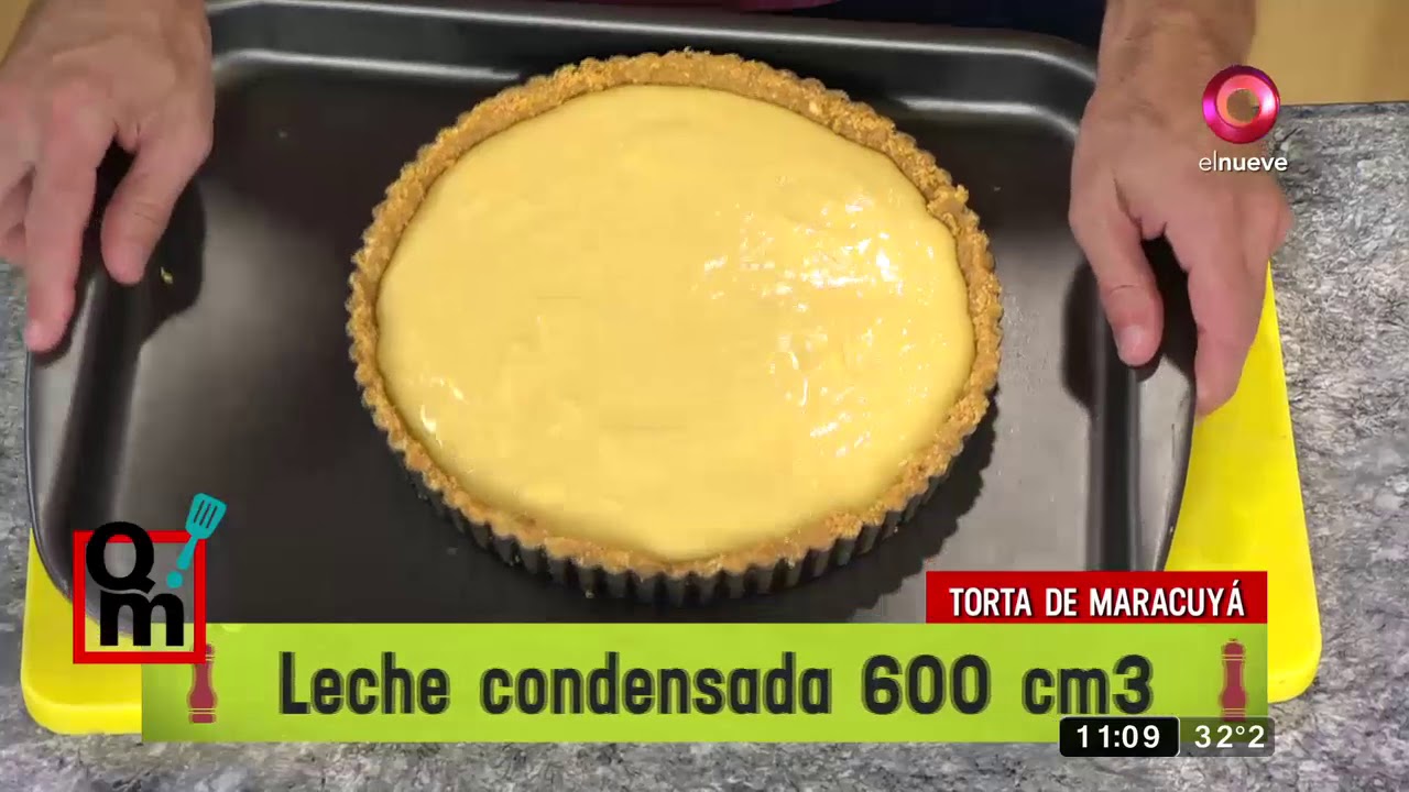 Receta dulce: Torta de maracuyá