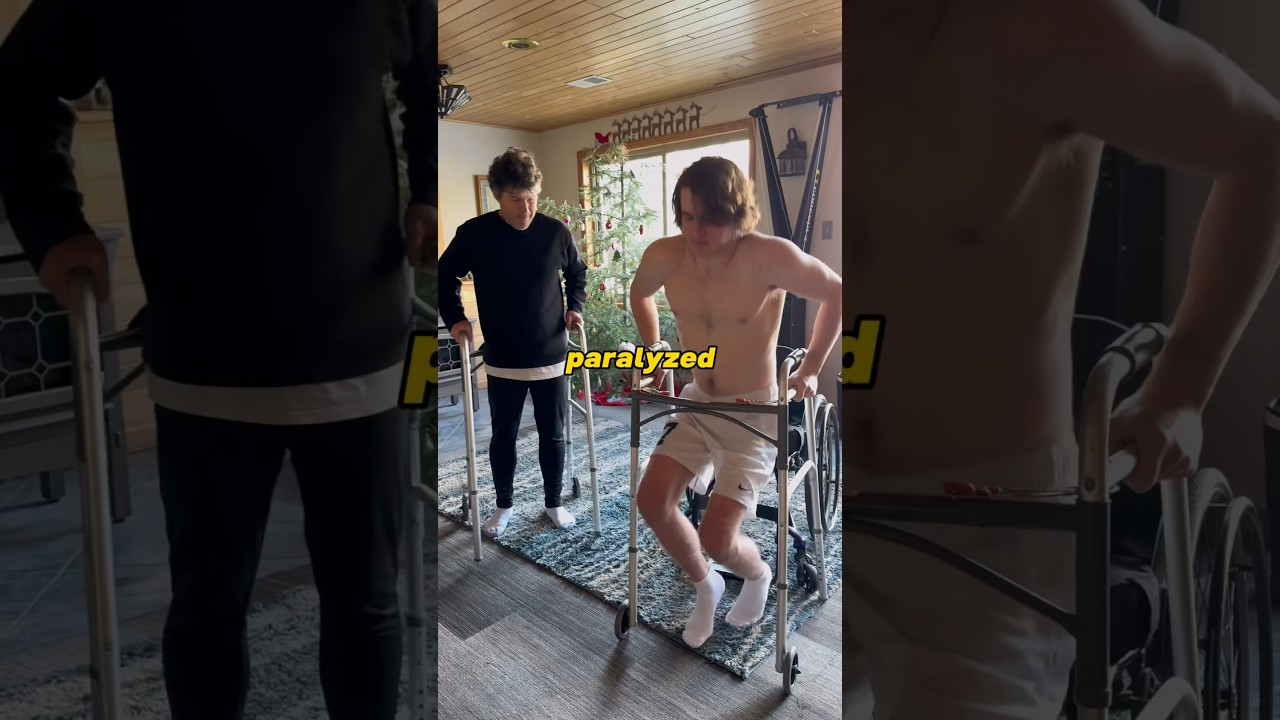 Ходьба при параплегии Т12 (новый метод)