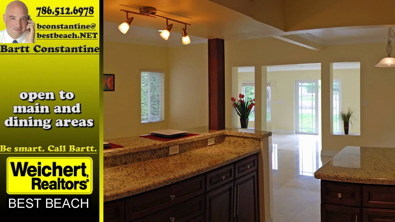 Biscayne Point waterfront home for sale.  Gated community on the water.