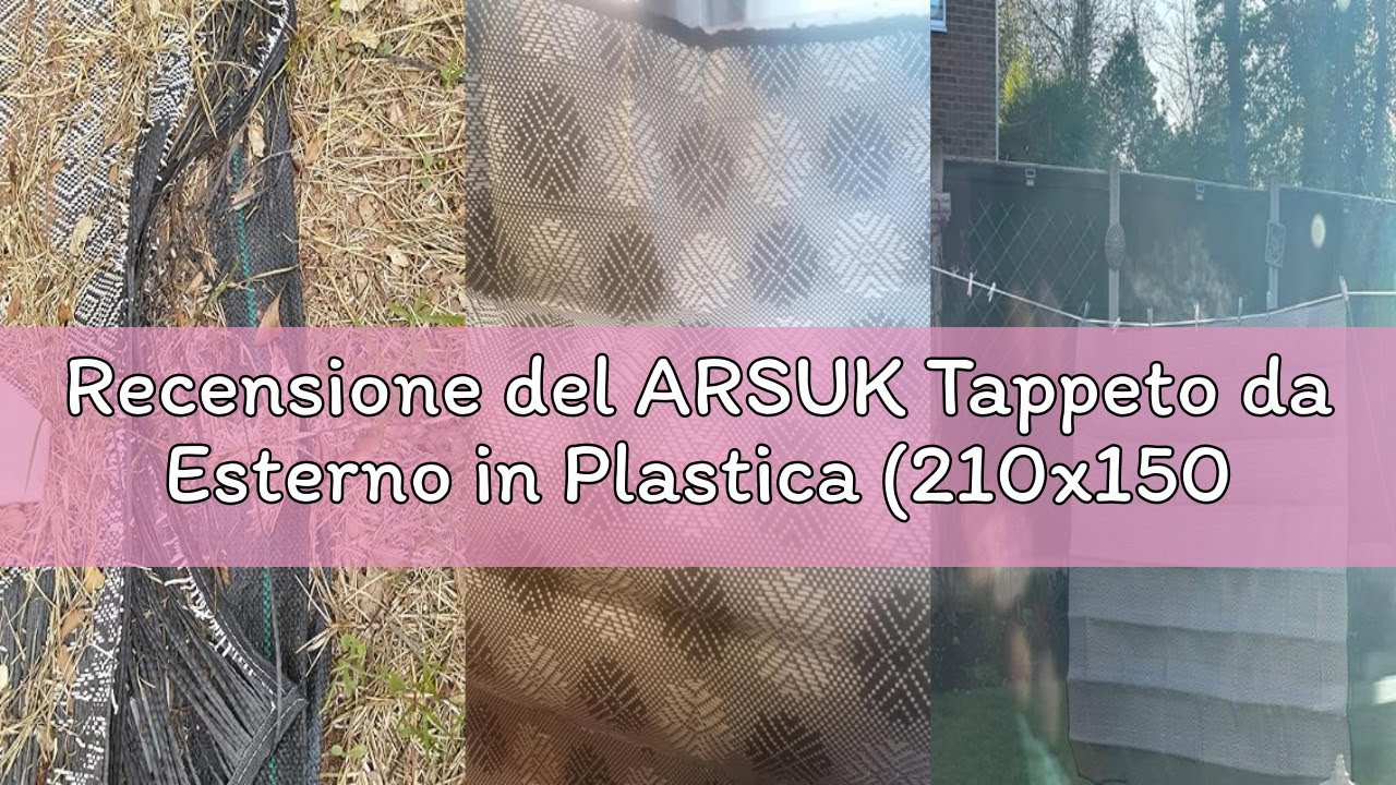 Recensione del ARSUK Tappeto da Esterno in Plastica (210x150 cm) – Tappeto per Patio, Giardino, Spia