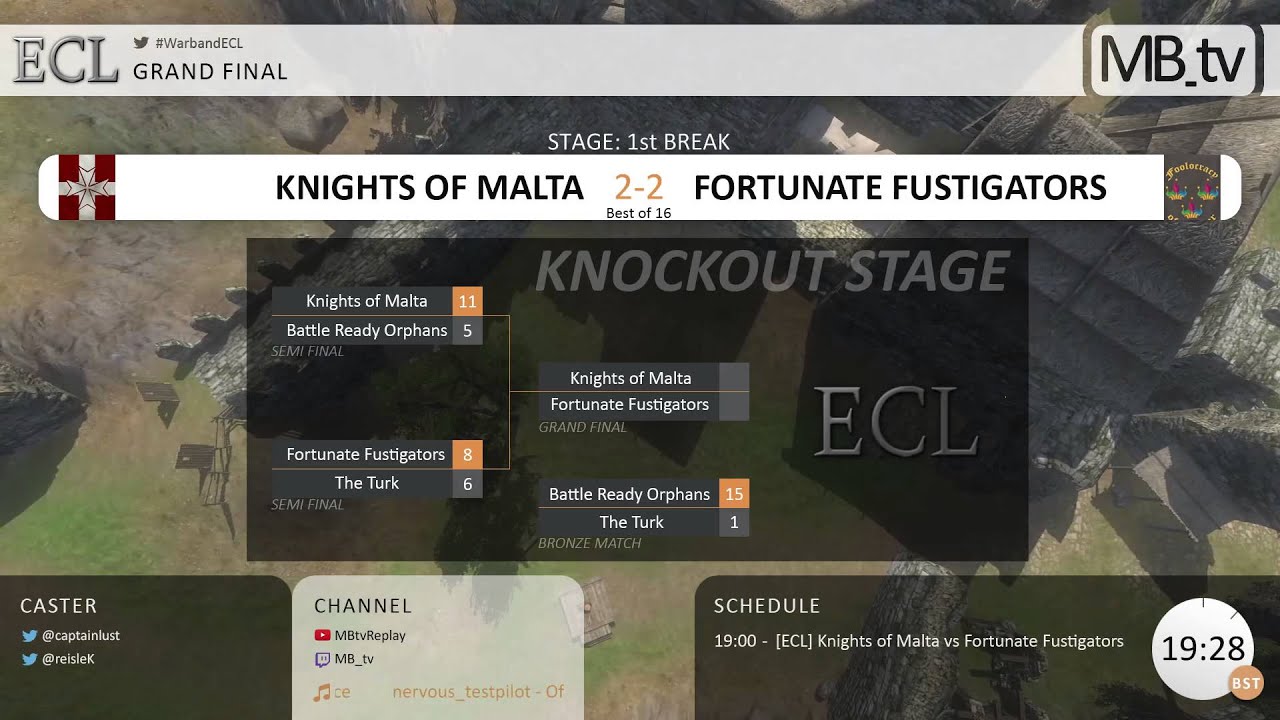 [ECL] Grand Final | Knights of Malta vs Fortunate Fustigators #WarbandECL