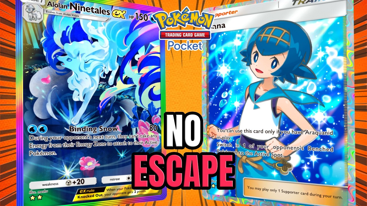 LOCK Your OPPONENTS With This Alolan Ninetales Deck | Pokemon TCG Pocket