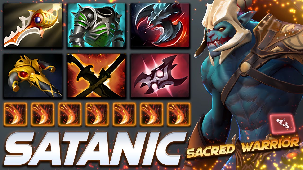Satanic Huskar Sacred Warrior - Dota 2 Pro Gameplay [Watch & Learn]