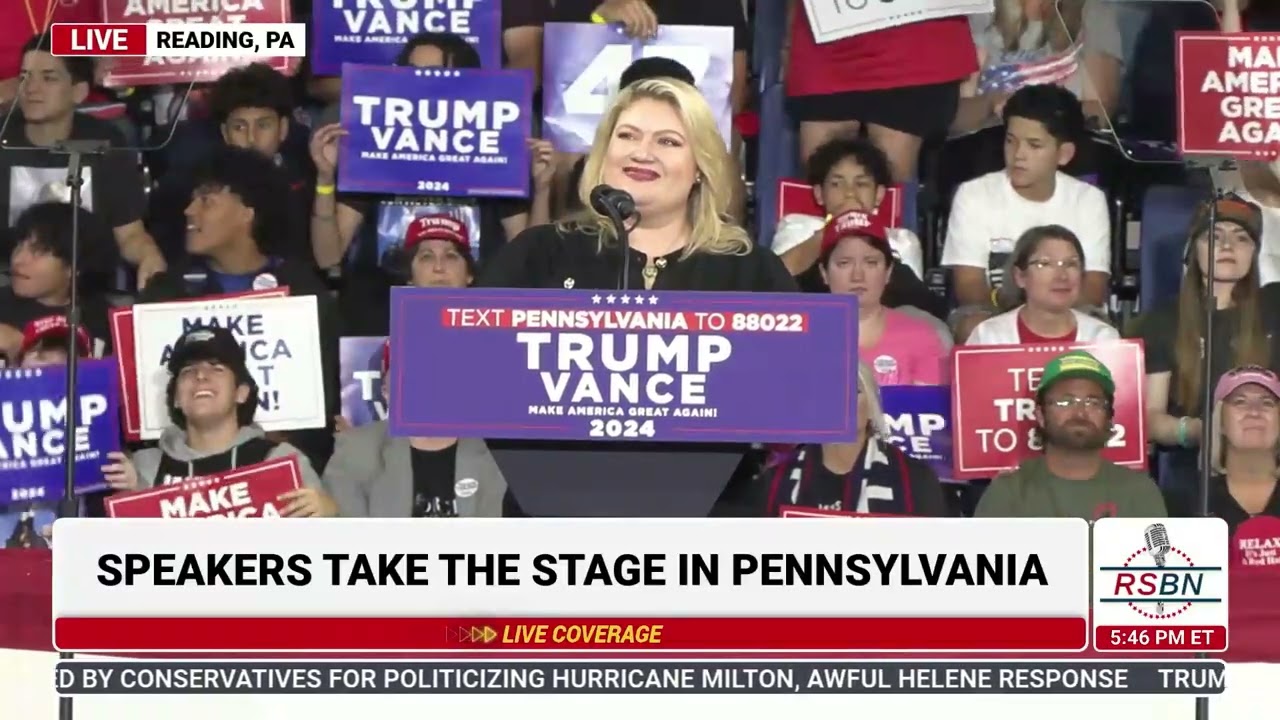 FULL SPEECH: Congresswoman Kat Cammack Delivers Remarks in ​R​eading, PA - 10/9/24