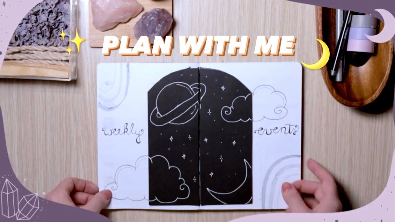 NOVEMBER 2022 Bullet Journal 🌙  celestial,  moon & stars, mystical vibes ✨ plan with me