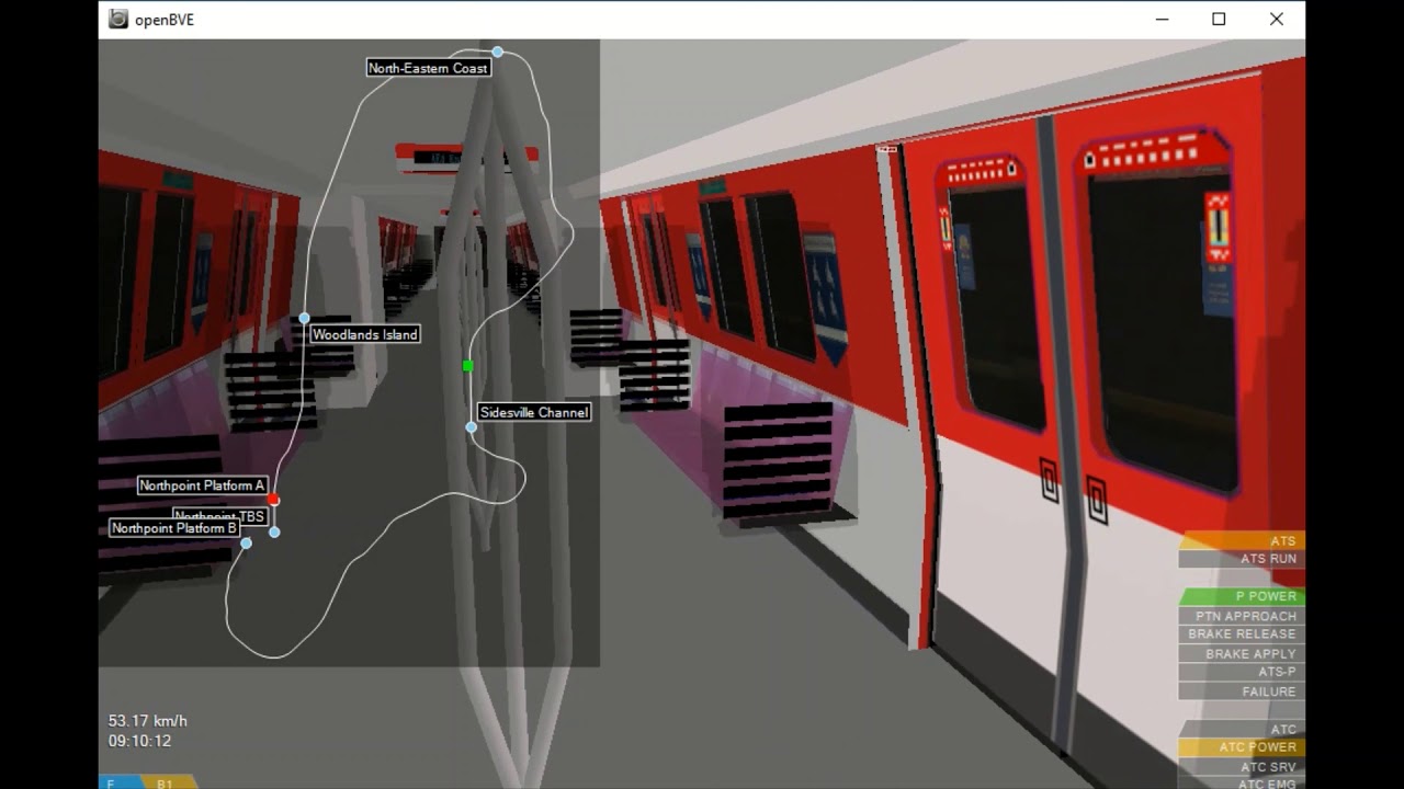 [openBVE] - C751B 311/312 National Day 2019 ad - East Coastal Line - Full Journey