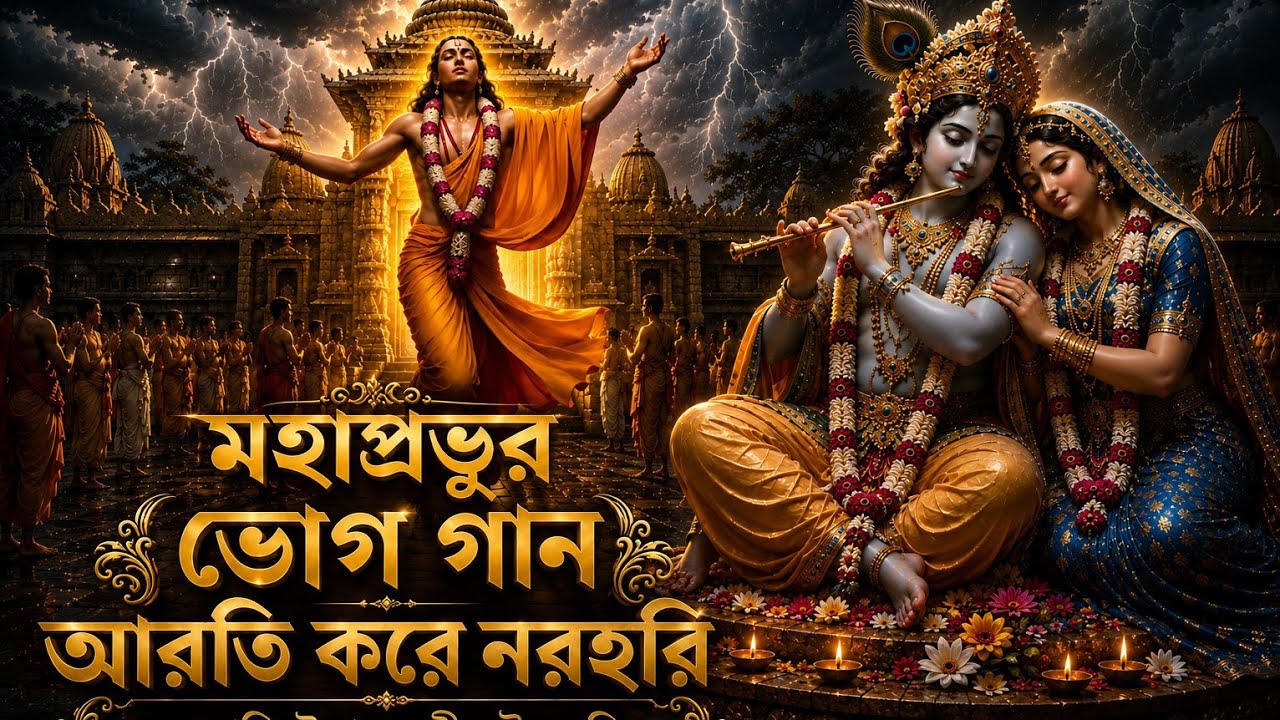 মহাপ্রভুর মধ্যাহ্নকালীন ভোগ আরতী গান || ভজো পতিত উদ্ধারণ শ্রী গৌর হরি || মহাপ্রভুর মধ্যাহ্নকালীন গান