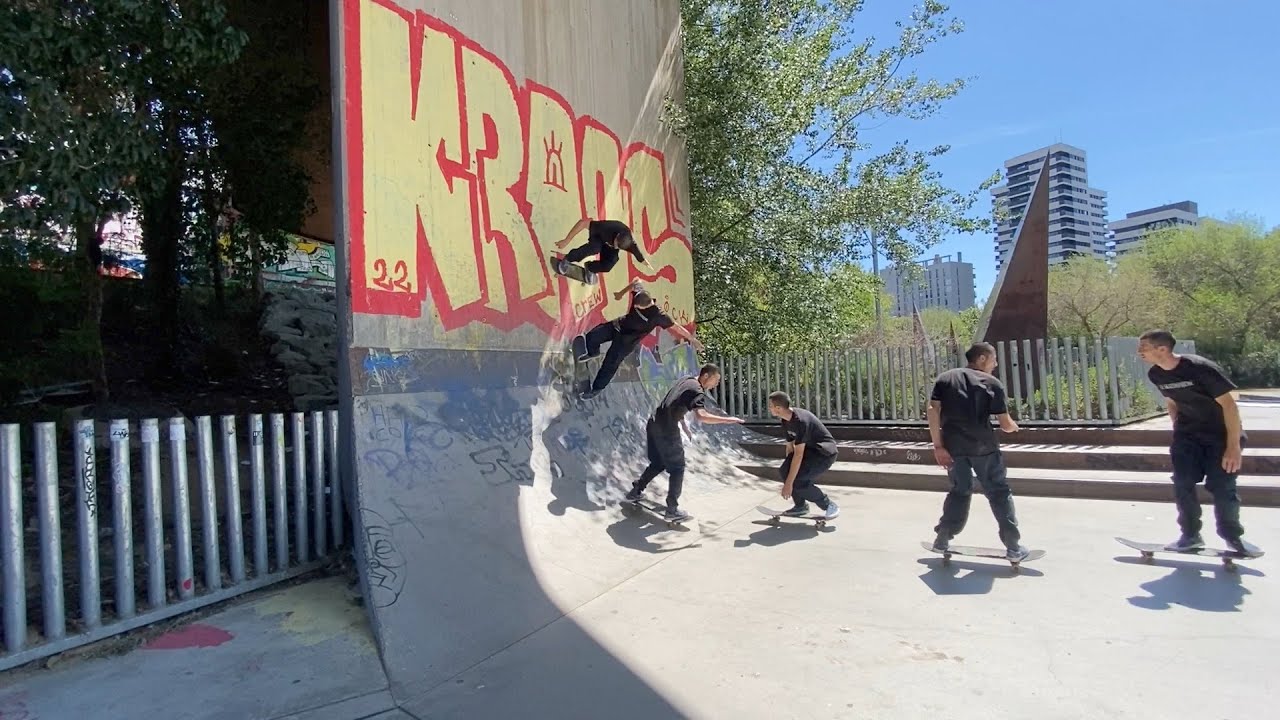 Grosse session Les Corts, un Skatepark sous un pont à Barcelona🔥